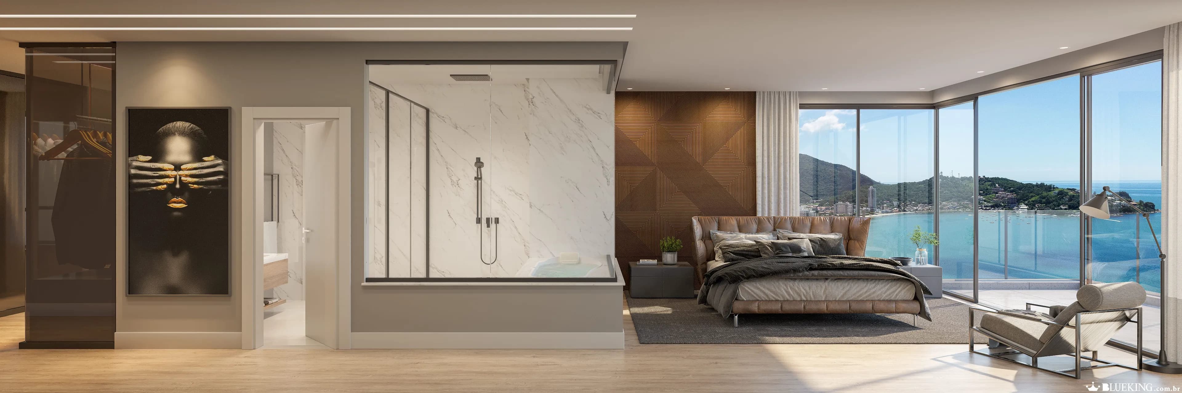 Suíte master penthouse